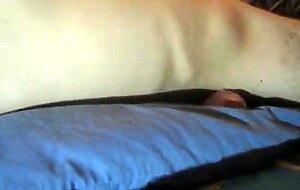 Blue pillow humping cum