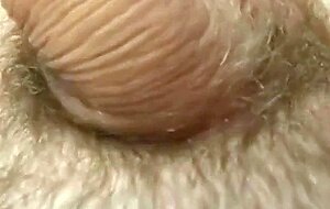 lad playing with his uncut cock - nice long foreskin!