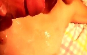sexsaint blowjob cum on tits