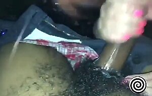 White girl throat slut give sloppy blowjob to BBC in car