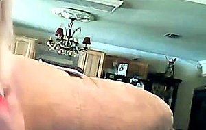 Granny teases her pussy