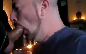 Deep Throating Guy in Suit Cum Swallow