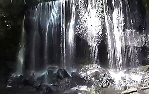 Japanese old man Exposure in the open air
