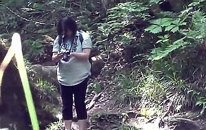 Japanese old man Exposure in the open air