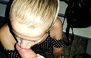 Swife katy, the puzzled baby was waiting for the train, and got a honey cock and a big cr