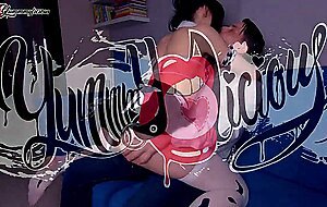 Yummmylicious, cow girl enjoys her pussy being stretched part 1