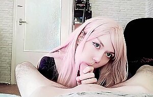 Estie kay, cutie teen swallows cum,- amateur oral creampie