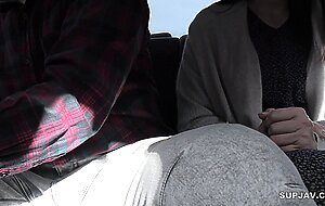 Individual photography, in-car bj and fuck] call a naughty housewife during work and have car sex