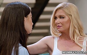 Stepmom and stepdaughter act on their feelings