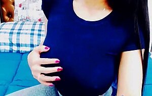 beautiful brunette model showing bigtits