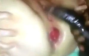 White girl anal trained with bbc