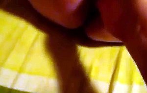 Chubby girl gets fingered with 4 fingers