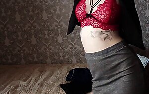 Unicorninhoody, babe in sweet lingerie intense pussy fuck and tity fuck big cock to cumshot