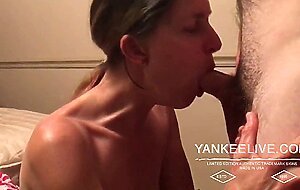 Cum-Facialed Amateur Slut MILF Blowjob
