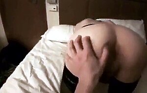 Bareback Anal Creampie with Amateur Crossdresser
