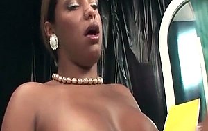 Latina ts bianca tops with her big cock