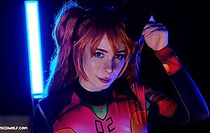 Mollyredwolf, sloppy bj and pussy creampie. evangelion asuka langley