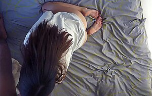 Eve, 18 year old babe teases, sucks big cock and gives in tight wet pussy