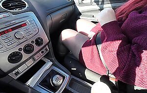 Raw allure, we got sweet at the mall and had passionate creampie sex in the car