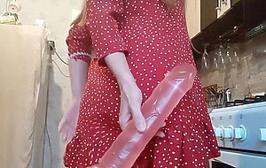 Juliana-kiss, a date with a huge vibrator ended for a milky milf with intense sex