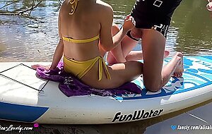 Alisa lovely, what a beautiful sunny day for fucking stepsister during a river walk on the outdoor