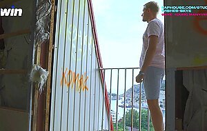 Skye young, honey quiet sex in an abandoned house. real honey public sex.