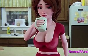 Aunt cass morning sex in the kitchen * hentai 3d uncensored