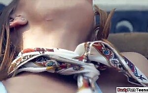 Sweet teen rammed intense by a mature guy