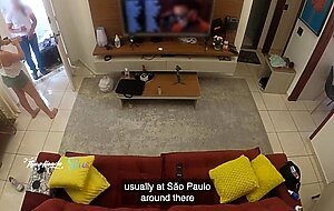 Hot wife thay ksada was recognized by the delivery man, she lets him suck her on the living