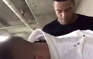 Interracial Bareback Anal on the Parking Deck