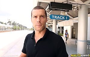 Milf railed at the station, Vanessa Cage