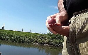 Public Boat Masturbation and Cum Shot