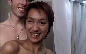 Tiny Thai Amateur Fucked in a Bathroom
