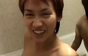 Tiny Thai Amateur Fucked in a Bathroom