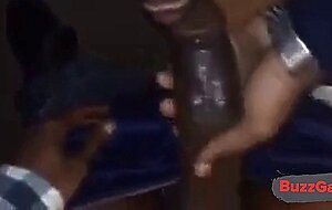 JO Bud Gets Big Black Cock Sucked by Amateur