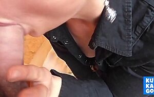 Douceur Blonde Blows Like a Pro - Amateur Adult Film