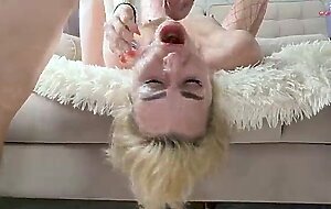 Extreme and sloppy blowjob from an insatiable milf