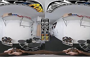 VIRTUAL PORN - Bess Breast Learns How To Play Drums & Playing With A Dick At the Same Time