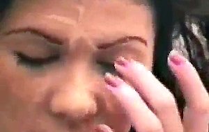 Tempting housewife gets dirtied by cum