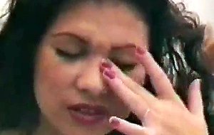 Tempting housewife gets dirtied by cum