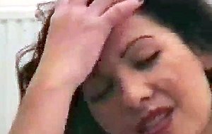 Tempting housewife gets dirtied by cum
