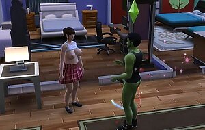hulk with japanese bbw sims 4