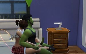 hulk with japanese bbw sims 4