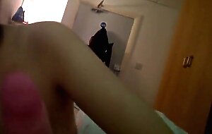 POV Asian GF Gives Interracial Blowjob