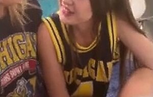 Two sorority sluts fuck in college dorm - athena heart ashlyn angel