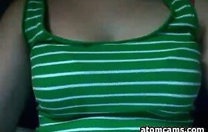 Shy cam girl shows off her privates