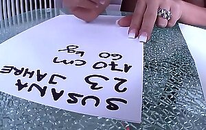 Sexy milf masturbates her pussy with fingers and remote control vibrator