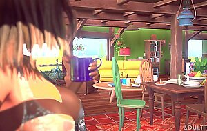 3DGSPOT - Tiny Trans Fucks With Giant Busty Trans! PORTUGUESE SUBTITLES! UNCENSORED SEX!