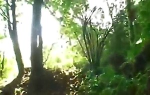 Amateur college babe fucked in woods