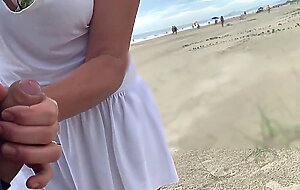Busty stranger milf made me cum in front of everyone!